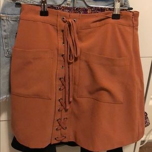 Lovers and Friends orange mini skirt